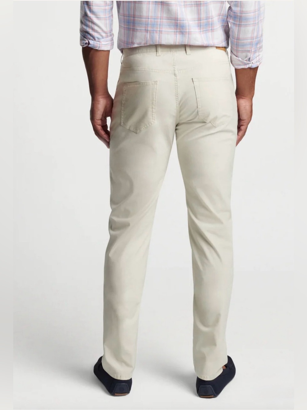 NWT Peter Millar Classic Fit Crown Comfort Five-Pocket Pant: Stone (Size 34)